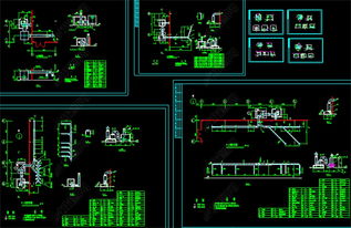 工厂废气处理cad施工图设计平面图下载